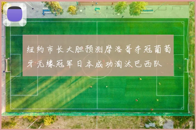 纽约市长大胆预测摩洛哥夺冠葡萄牙无缘冠军日本成功淘汰巴西队